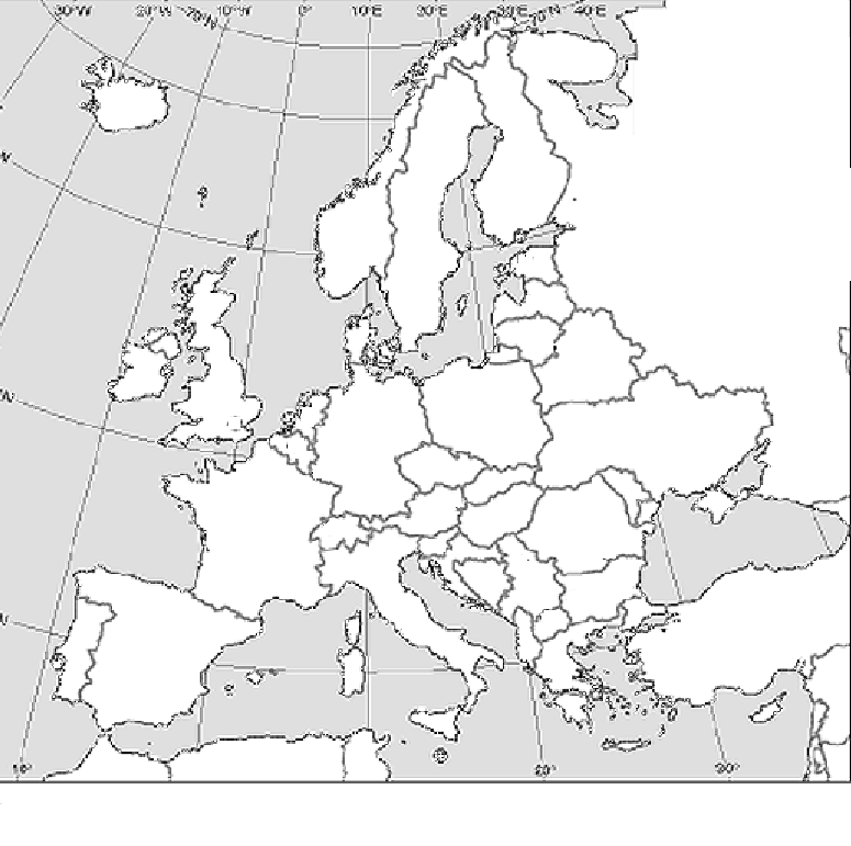 Контурная карта европы 18 века