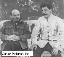 Lenin, Trotsky y Stalin