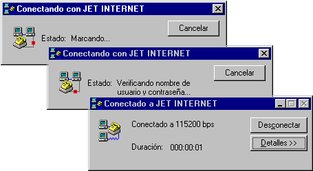 Conexión a Internet con Microsoft Windows95
