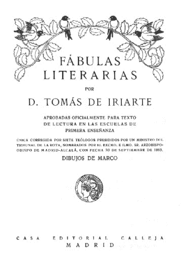 Fábulas literarias; Tomás de Iriarte